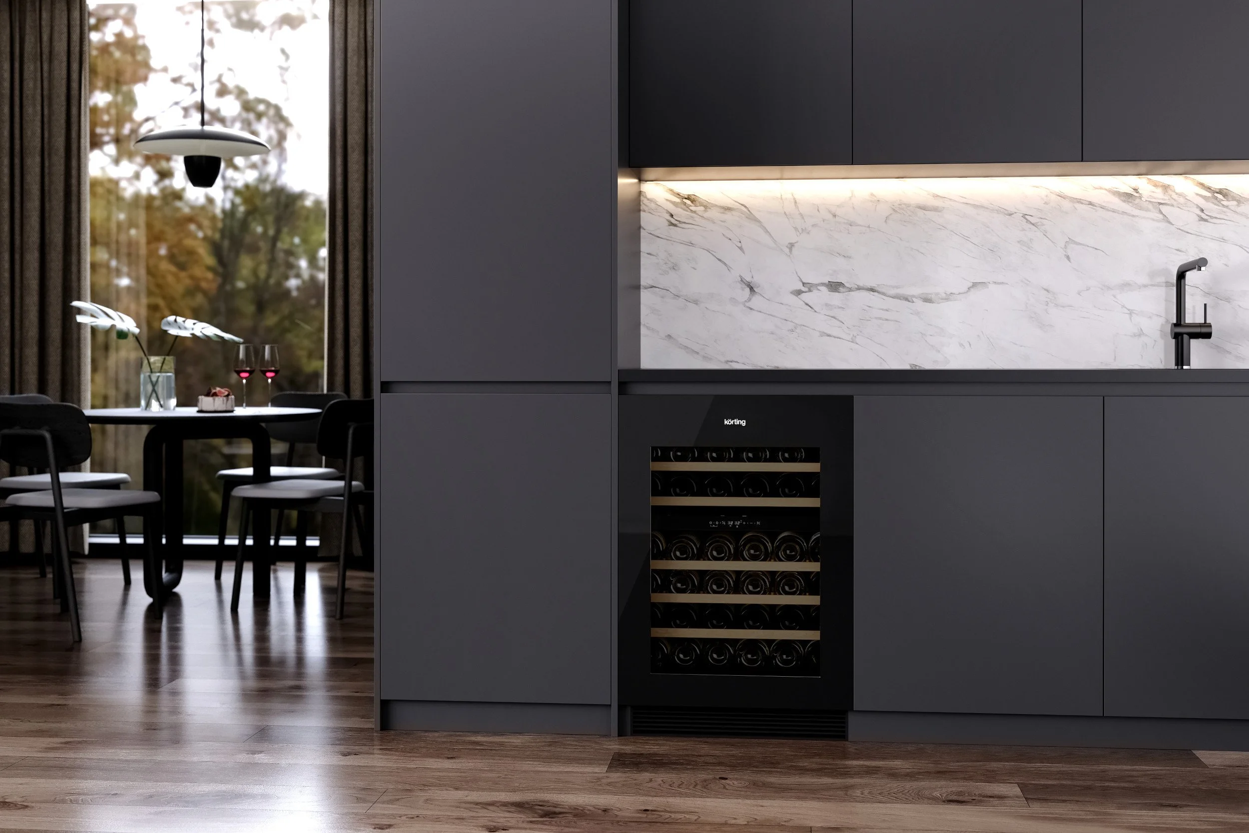 Встраиваемый винный шкаф KFW 803 DB GN